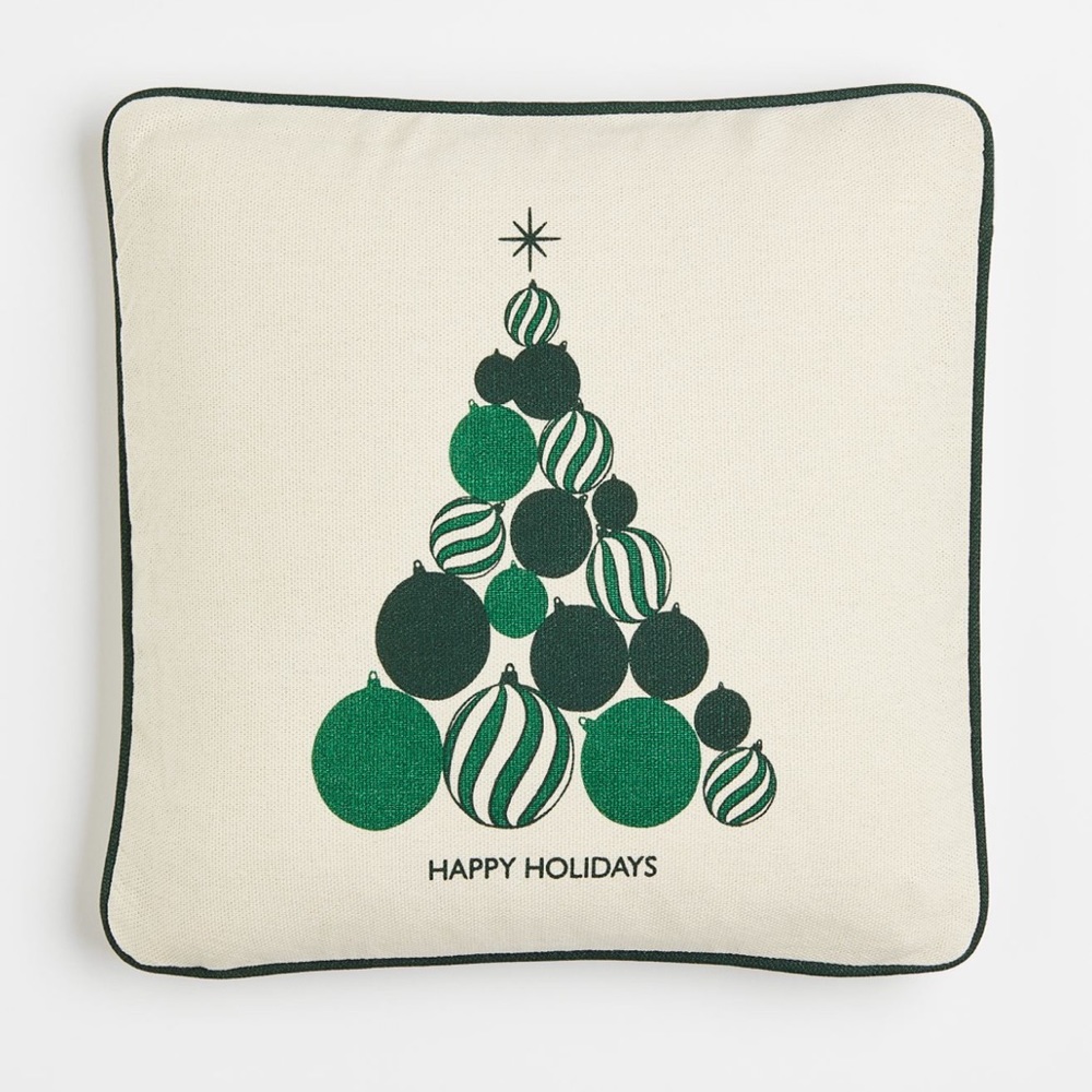 Holiday motif Canvas Pillow cover